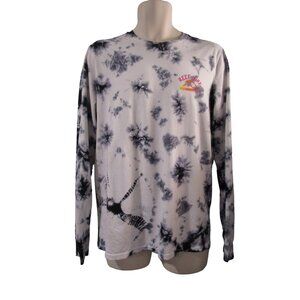 Reef Surf Aloha Skeleton Shaka Beach Tie Dye Long Sleeve T Shirt M GUC